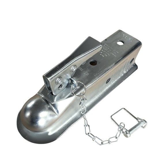 Trailer Coupler 2 X 2 Hitch Ball Coupling Straight Tongue 3500 Lbs RV Parts Camper Caravan Accessories ,Easy Installation