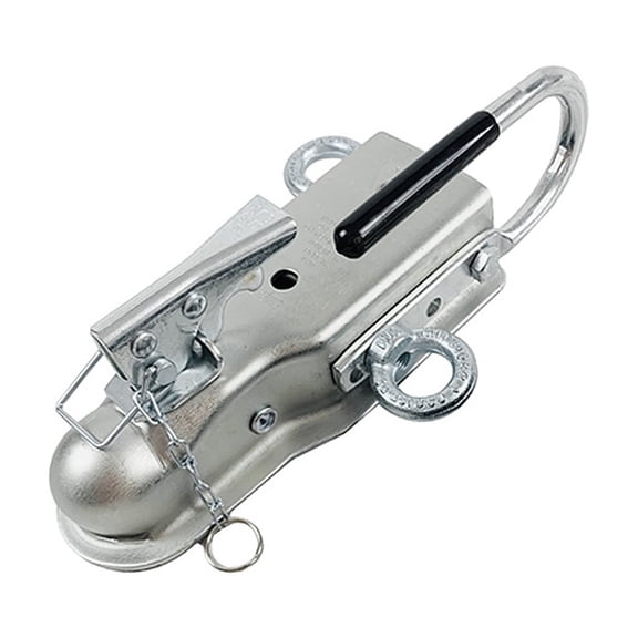Trailer Coupler 2 X 3 Inch Hitch Ball Coupling Straight Tongue Handler Eyebolts Connector RV Parts Camper Caravan Accessories