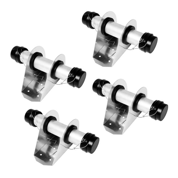 Trailer Document Holder Waterproof Registration Card Box with End Caps for Truck Trailers Body Auto Vehicle Tractor Insurance Aluminum 1-5/8" x 9-7/16" Tube Style