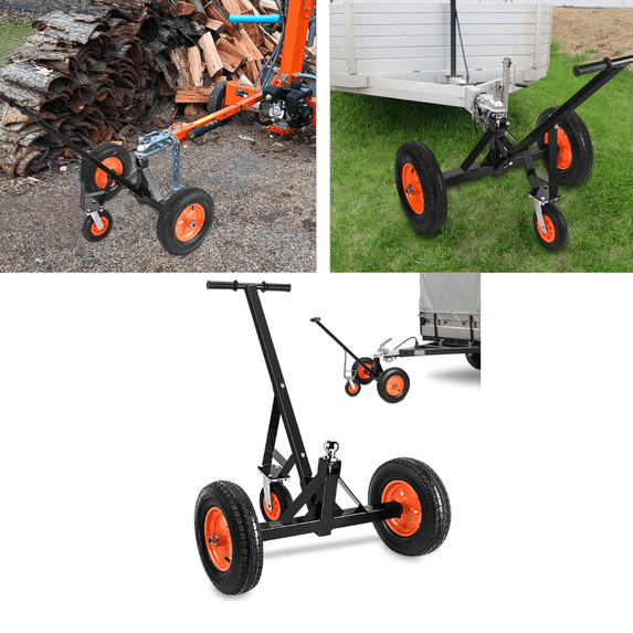 Trailer Dolly 1000 lbs Capacity with Adjustable Height 19.25"–26", 2 Inch Ball and 16 Inch Tires for RV, Boat, Jet Ski, and Car