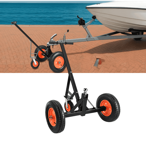 Nilight Trailer Dolly with 1000 lbs Tongue Weight Capacity, Adjustable Height 19.25" to 26", 2" Hitch Ball, 16" Pneumatic Tires for RV, Boat Trailer, Jet Ski Trailer
