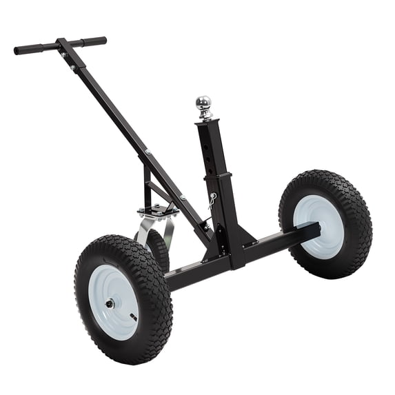 Trailer Dolly 1000Lbs Capacity - 2" Ball Hitch, Carbon Steel Trailer Mover with 15.2" Pneumatic Tires, Adjustable 15.7"-23" Height for RV/Utility/Cargo Trailers