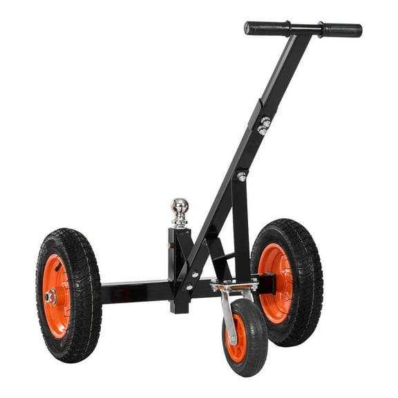 Trailer Dolly 1000lbs Capacity - Heavy Duty Carbon Steel Trailer Mover with 2 inch Ball & 14 inch Tires - Portable RV Tow Dolly for Moving Trailers