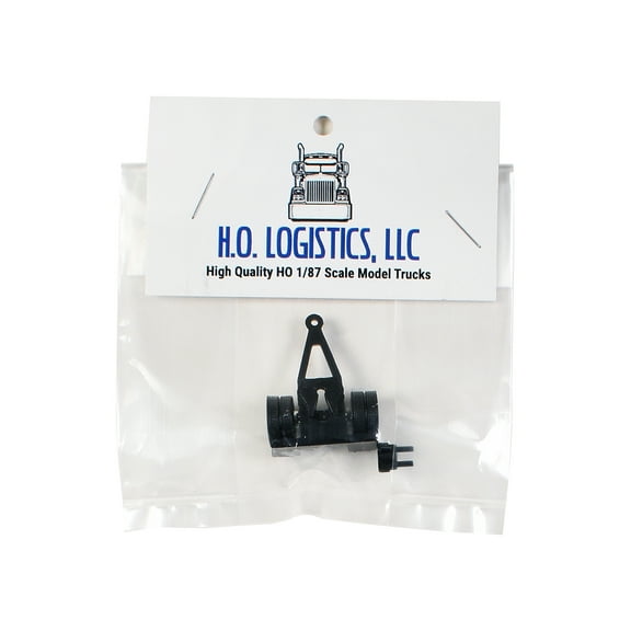 Trailer Dolly Black Kit 1/87 (HO) Plastic Model Car by HO Logistics