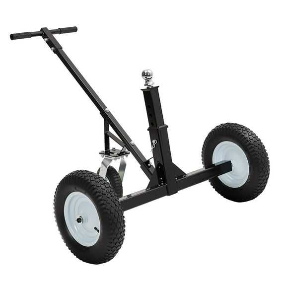 Trailer Dolly,w/ 15.2" Pneumatic Tires & 8" Caster Wheel, 1000 lb Capacity,2 inch Ball, 15.7 inch and 23 inch Height Adjustable ,for Moving Boat Trailers/Utility/Cargo/RV