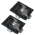 thumbnail image 1 of Trailer Entrance Door Lock Latch Handle Stainless Steel x2, 1 of 6