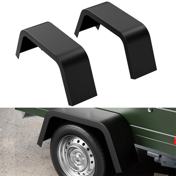 Kojem Universal Double Axle Mount Tandem Trailer Fender Skirt for RVs ...