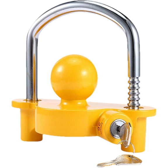 Trailer Hitch Lock, Ball Hitch Anti-Theft Lock for Cargo Container Towing RV