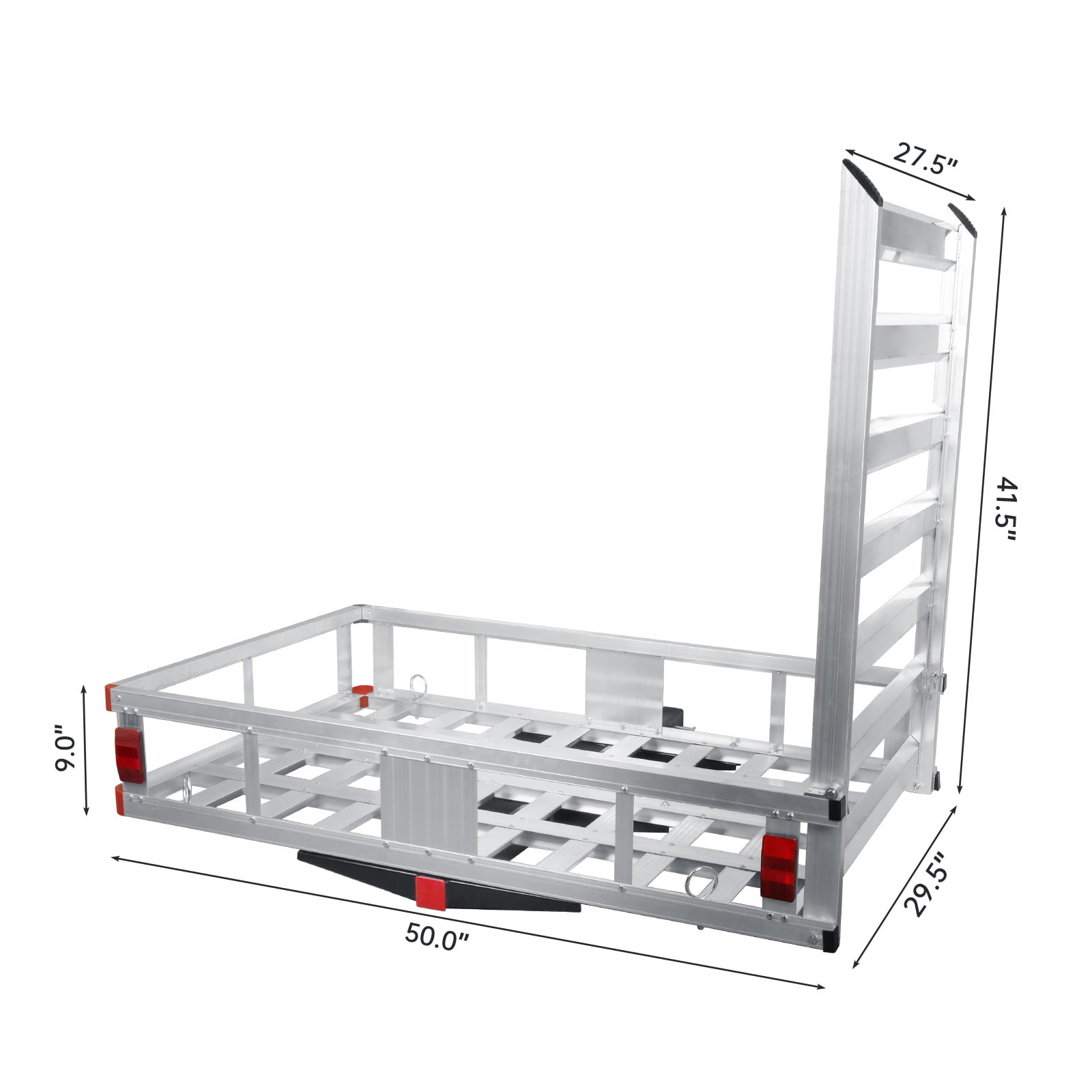 Trailer Hitch Cargo Carrier, Trailer Hanging Basket, Aluminum Structure ...