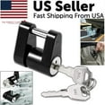 thumbnail image 1 of Trailer Hitch Coupler Lock Dia 1/4" Span 3/4" For Tow Boat RV Truck Car + 2 Keys, 1 of 15