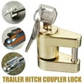 thumbnail image 1 of Trailer Hitch Coupler Lock For Locking Hauling Security Towing Tow Bar W/ 2 Keys, 1 of 9