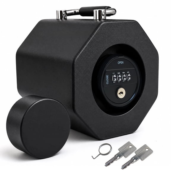 Trailer Hitch Lock 2 5/16", Heavy Duty Coupler Tongue Lock, Level 9 Security Anti-Theft Ball Hitch Lock with Keys, Waterproof Rustproof Trailer Lock for RV Boat Travel Trailer Camper