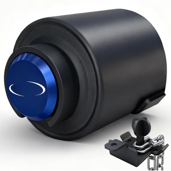 Trailer Hitch Lock 2-5/16 Inch - Heavy Duty Anti- Trailer Coupler Lock & Safety Chains Lock, -Resistant Solid Steel Tongue Lock for RV, Camper, Boat, , Utility, Cargo, Dump Trailer