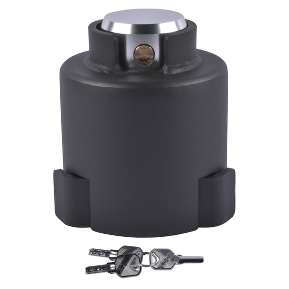 Trailer Hitch Lock - 2178 - 2-Inch Coupler Anti-Theft Lock for RV, Truck & Trailer - Carbon Steel, Black - Secure Coupling Protection
