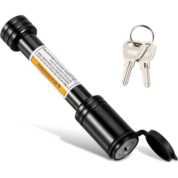 Trailer Hitch Lock Black, Hitch Pin Lock with 5/8 Inch Diameter Anti-Theft Hitch Locking Pin for 2 Inch Receiver