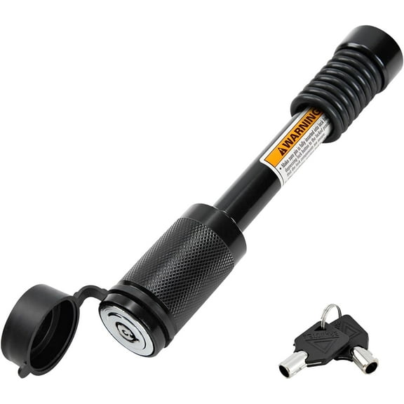 Trailer Hitch Lock Receiver Fits Class III IV and 2" 2-1/2" with 5/8" Dia 3-1/2 Long Pin 8 Anti-Rattle Rubber O-Rings, for Truck Car Boat (1 Pack)