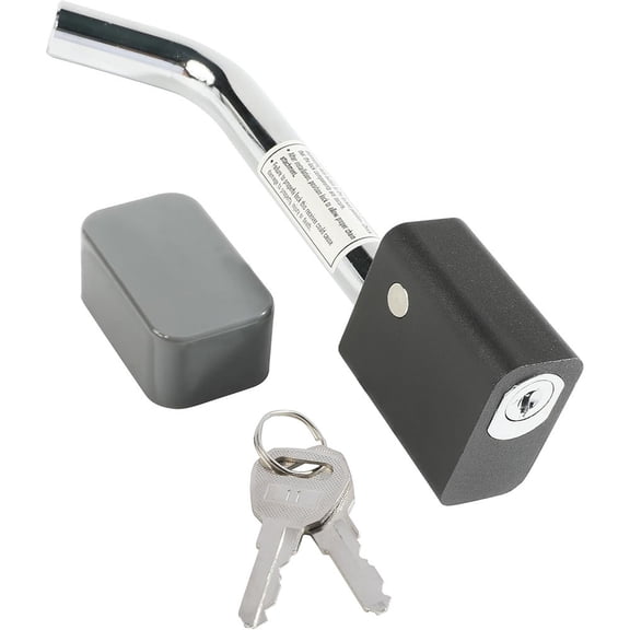 Trailer Hitch Locks,Car Accessories Hitch Pin Lock,Locking Hitch Pin with Keys,Dia 5/8 Inch Bent Pin for Class III IV 2 2-1/2 Inch Receiver,Suitable for Trailer Truck Boat