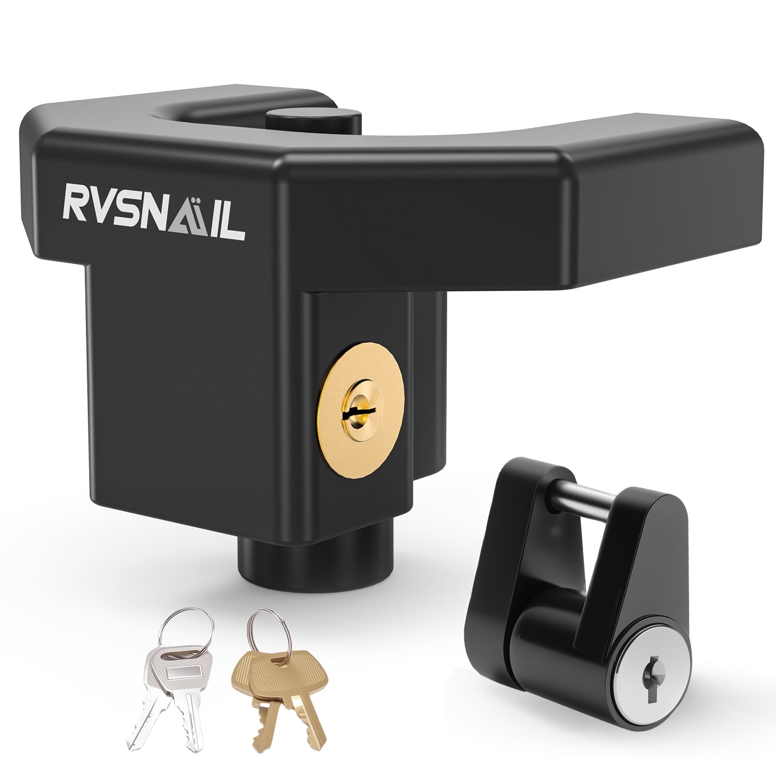 Trailer Hitch Locks Kit, Heavy-Duty Hitch Lock for 2