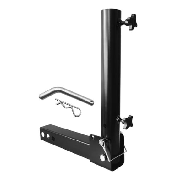 Trailer Hitch Mount Adjustable Flag Pole Holder,for Vehicle with Hitch Receiver,for SUV RV Pickup Car Truck Trailer