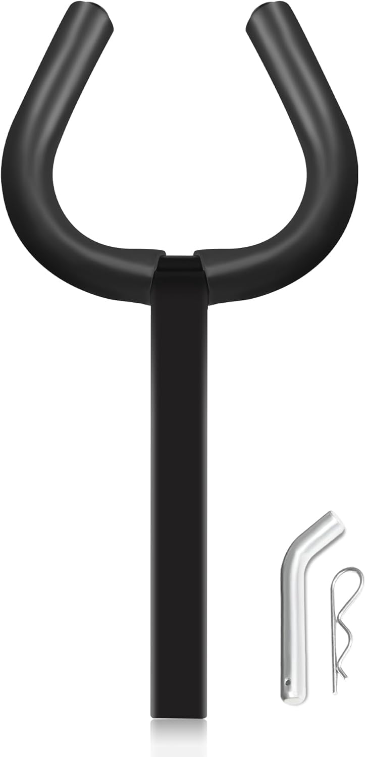 Trailer Hitch Toilet Seat, Portable Hitch Toilet Seat, Fit for 2'' Trailer Hitch Receiver, Convenient for Emergency Use When Camping/Off-Roading/Traveling