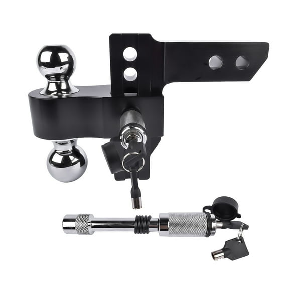 Trailer Hitches Fits 2-Inch Receiver, 6-Inch Drop/Rise Drop Hitch 12,500 LBS Tow Hitch ,Easy to Operate