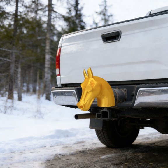 Trailer Hitches Protective Cover Horse Head Cap Easy Installation Modern Horse Head Trailer Hitches Cover Trailer Hitches Caps Guard Protective