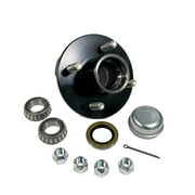 Trailer Hub Kit - 4 Bolt on 4 Inch Circle - 1 inch I.D. Bearings