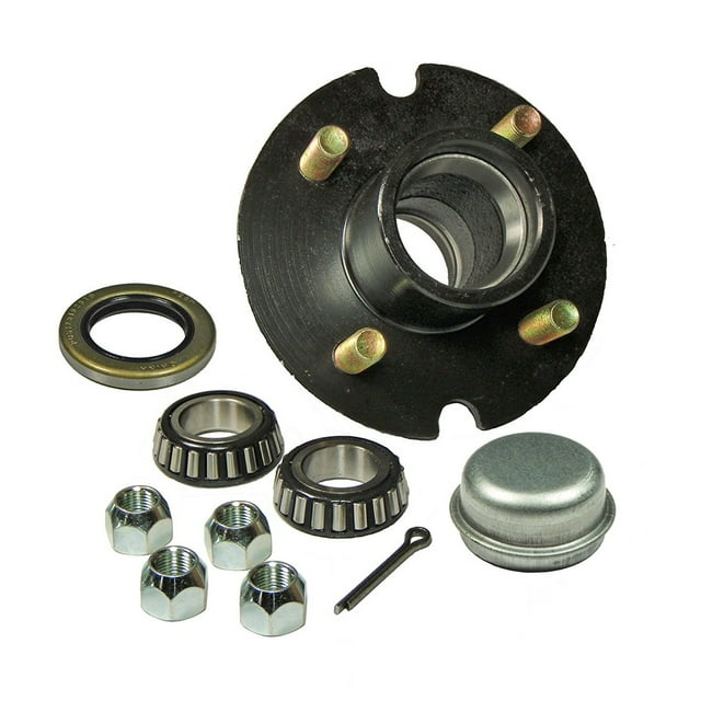 Walmart Trailer Hub Assembly Kit - 4 Bolt on 4 Inch Circle with Axle ...