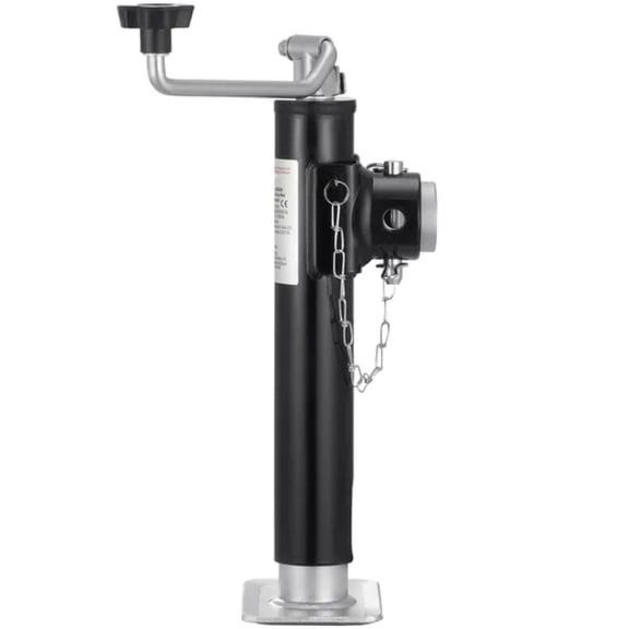 Trailer Jack, 2000 lbs Dynamic Load Capacity, Weld-on Pipe-Mount Swivel Trailer Jack, 10" Lift Trailer Jack Stand with Handle for RV Trailer, Horse Trailer, Utility Trailer, and Yacht Trailer