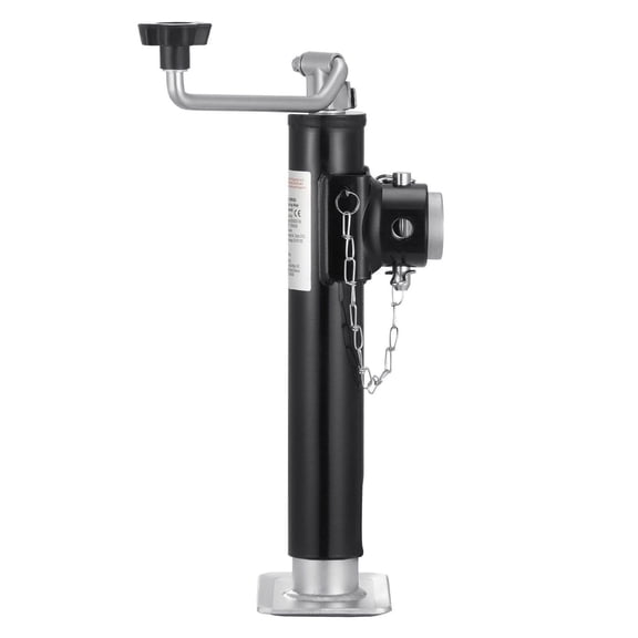 Trailer Jack 2000lbs, Weld-on Pipe Mount, 10" Lift Stand, RV/Horse/Utility Trailer Jack w/ Handle - Heavy Duty Swivel Jack
