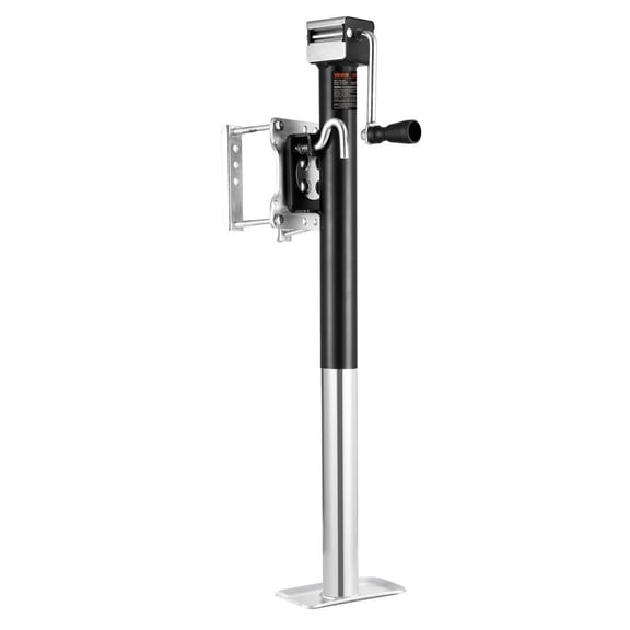 Trailer Jack, 2500 lbs Dynamic Load Capacity, Heavy Duty Swivel Bolt-on Trailer Jack with Ergonomic Handle, 15-inch Vertical Travel, Suitable for RV, Horse, Utility, Camping and Yacht Trailers
