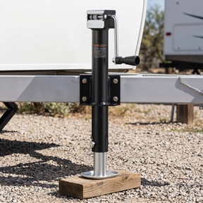 Trailer Jack 5000 lbs A-Frame Trailer Jack Stand RV Stabilizer Jacks Car Jack with Handle & Footpad 15" Vertical Travel for RV Camper Horse Utility Yacht Trailers