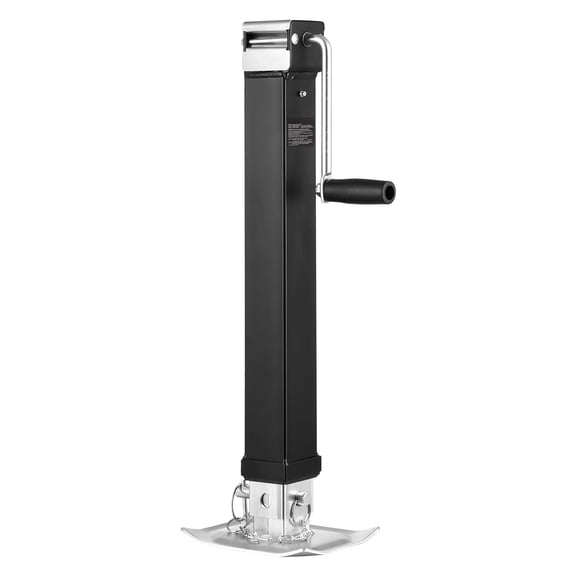 Trailer Jack,8000 lbs Dynamic Load Capacity,Weld-on Pipe-Mount Swivel Trailer Jack with Ergonomic Handle,15-"Vertical Travel,Suitable for RV,Horse,Utility,Camping&Yacht Trailers