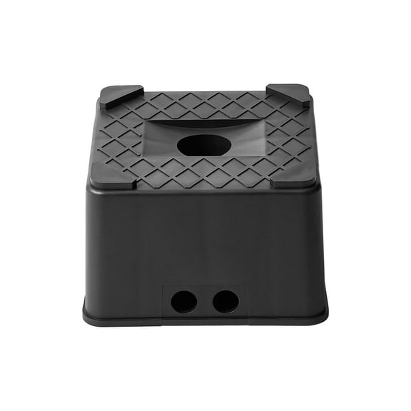 Trailer Jack Block, 6" High Heavy Duty RV Leveling Block with 6000 lbs Capacity, RV Jack Stand, Motorcycle Stand, Stool, Camper Accessories for Travel Trailers, 5th Wheels Class A/C Motorhomes