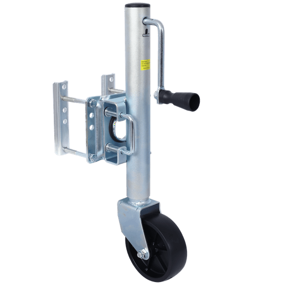 Durable and Sturdy 32.8 inch Tall Bolt-On Boat Trailer Jack with 1000 lb Weight Capacity - Heavy Duty Tongue Jack for Lifting RV Horse Utility and Yacht Trailers - Featuring Convenient