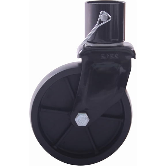 Trailer Jack Single Wheel, Black