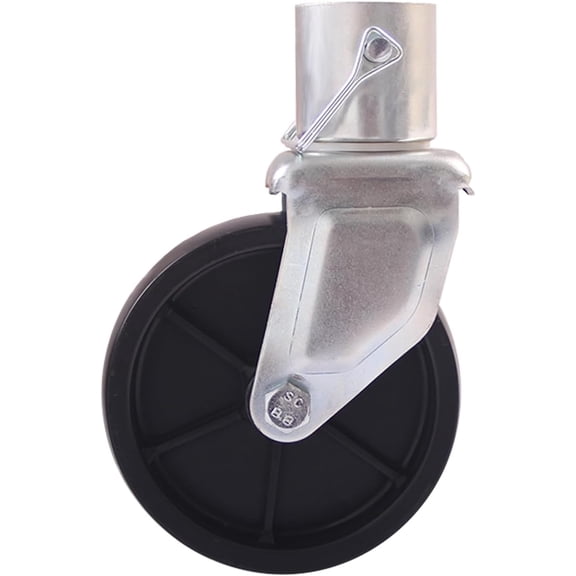 Trailer Jack Single Wheel, Silver