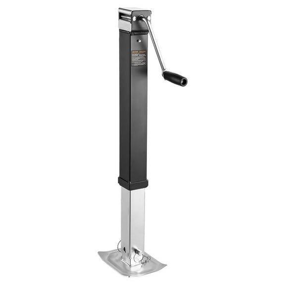 Trailer Jack Weld-on Pipe Mount Swivel Trailer Jack 8000 lbs 15" Travel