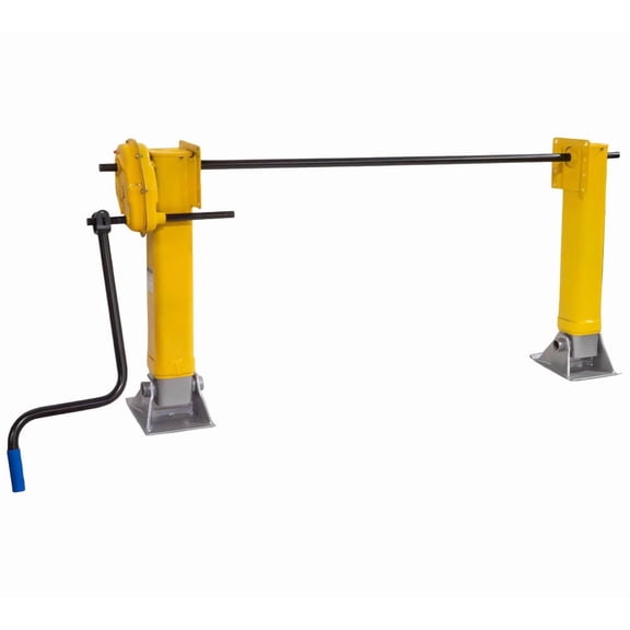 Trailer Landing Gear Kit with Dual Speed Gear & Double-D Crank Handle - Heavy Duty Semi Trailer Landing Legs, 62,500 lbs Lift Capacity, Bolt-On Steel Stabilizer Set