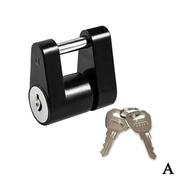 Trailer Latch Hitch Locking Receiver With 1/4 Lock Secure Safety Towing Kit