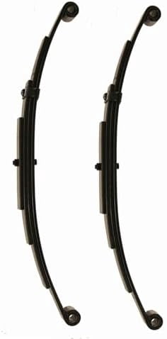 25-1/4 Inch Leaf Springs 4-Pack Trailer Leaf Springs - 5 Leaf Double Eye 3000lb Capacity Each, 25-1/4 Inch Length 5 Leaf Double Eye Springs 3000lb Capacity 25-1/4 Inch