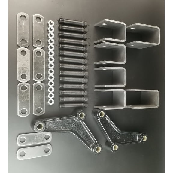 Trailer Leaf Spring Hanger Kit for Double Eye Springs Tandem Axle 3500-7000Lbs