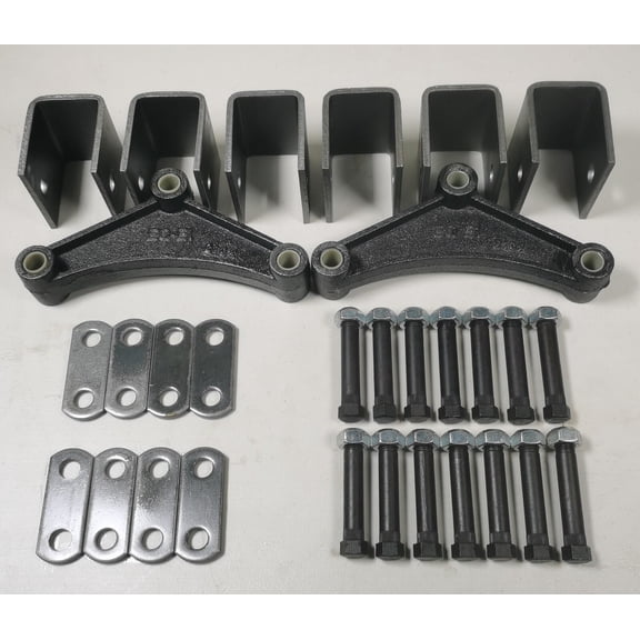 Trailer Leaf Spring Hanger Kit for Double Eye Springs Tandem Axle Suspension