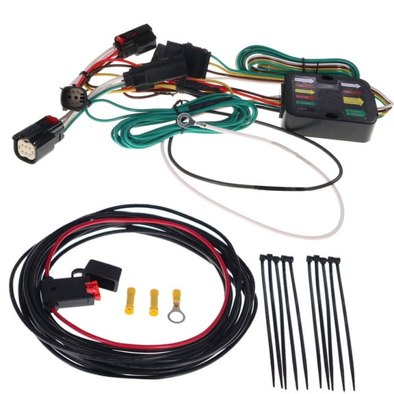 Trailer Light Connection Harness for Select Models Easy Assembly 56406 4 Pin Vehicle Side Trailer Wiring Connector