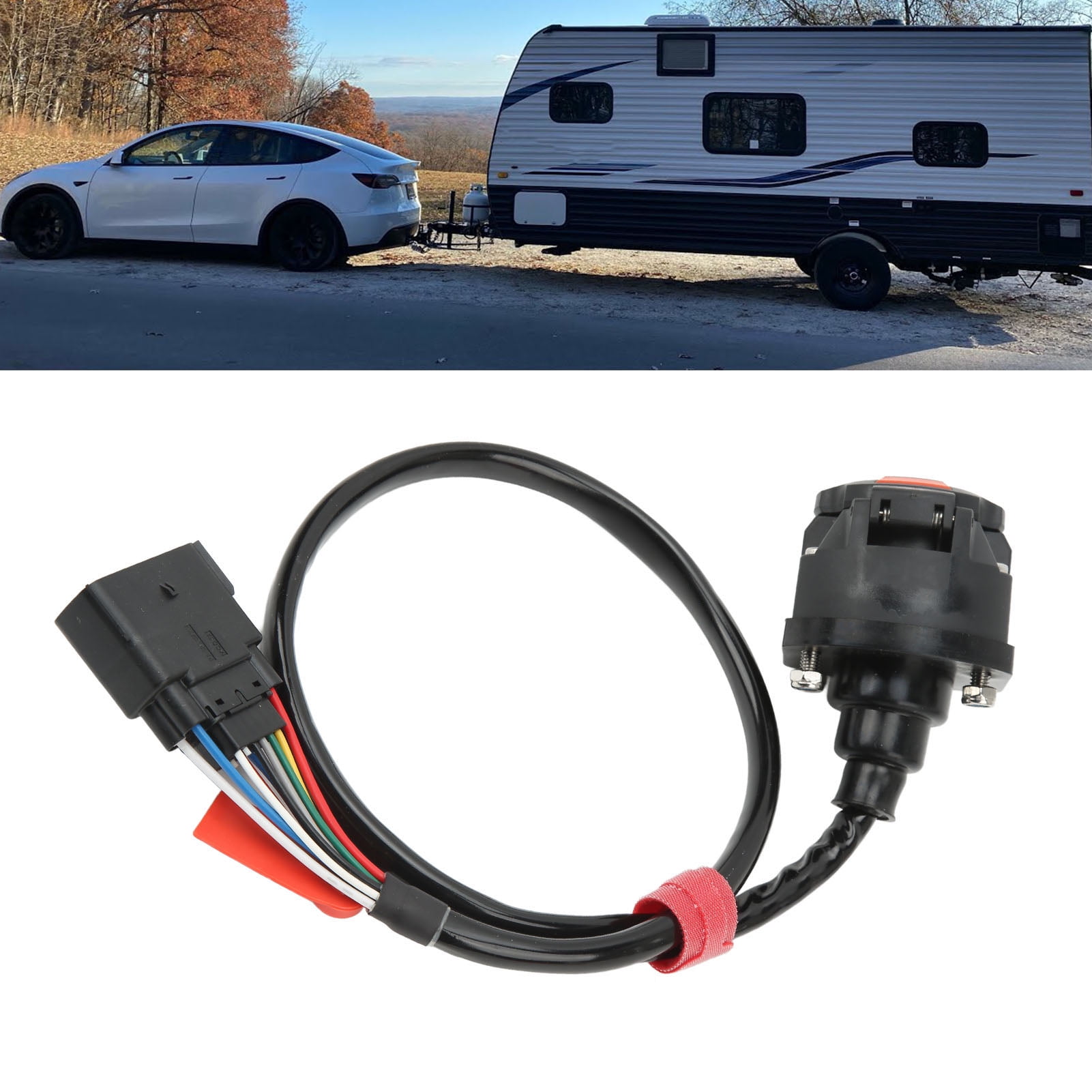 Trailer Light Converter Harness, 13 Pin Dust Cover Trailer Taillight