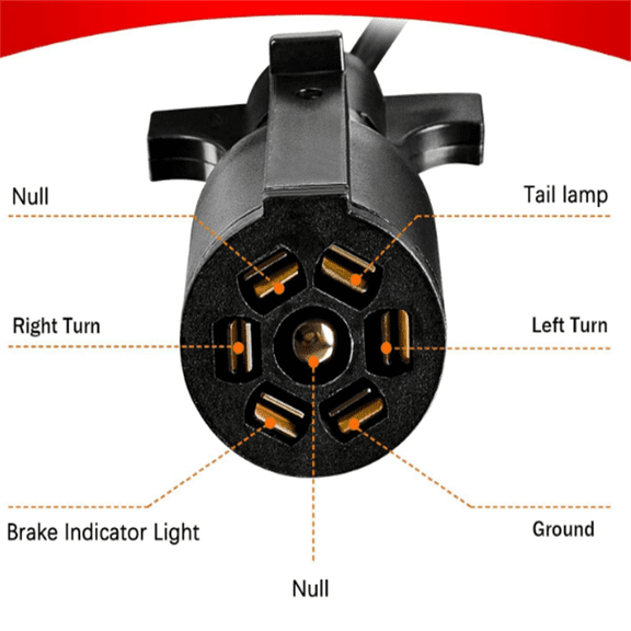 Trailer Light Kit for Towing, 24ft Cable With 7-Pin Plug, IP68 Waterproof, DOT Certified
