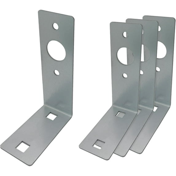 Trailer Light Mounting L Shaped Bracket, Heavy Duty, 4.5 x 3 x 1.5 inch (Zinc, 4 Pack)