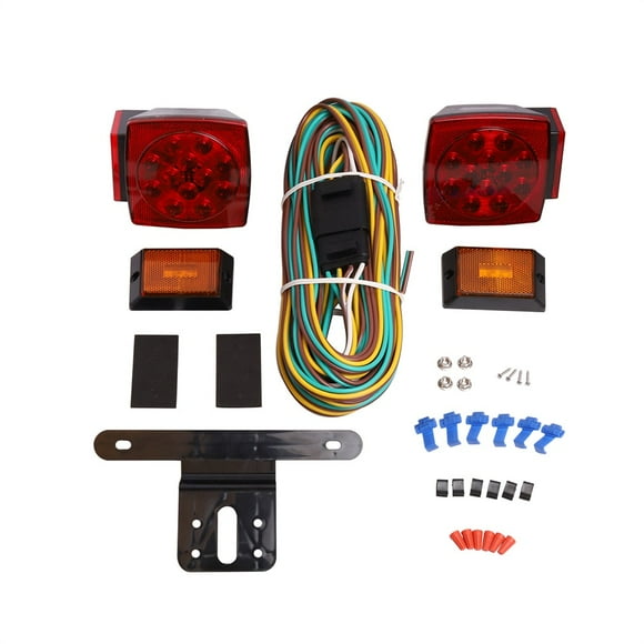 Trailer Lights Kit LED Night 12V Waterproof Submersible for Universal Trailer Marine Camper Snowmobile