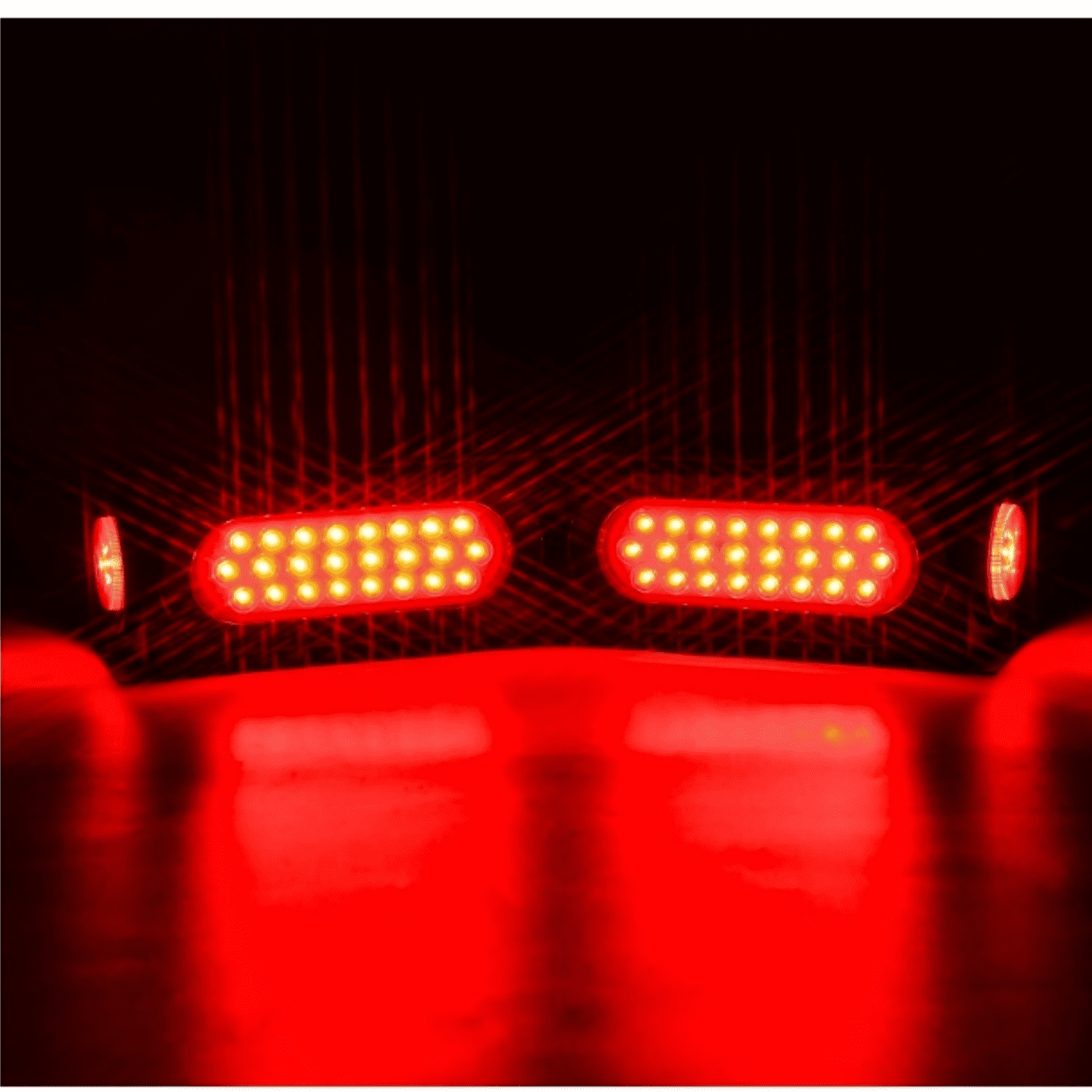 Triton 08478 Red LED Oval Tail Light