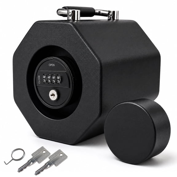 Trailer Lock, 2 5/16", Level 9 Security Combination Anti-Theft Trailer Hitch Locks, Durable Trailer Locks Ball Hitch, Heavy Duty Trailer Coupler Lock for RV Boat Travel Trailer Camper